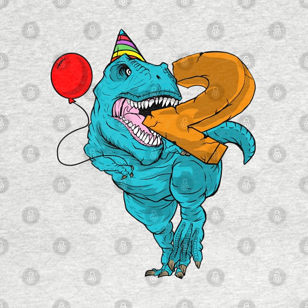 2 year old kid's birthday dinosaur by randomdoods